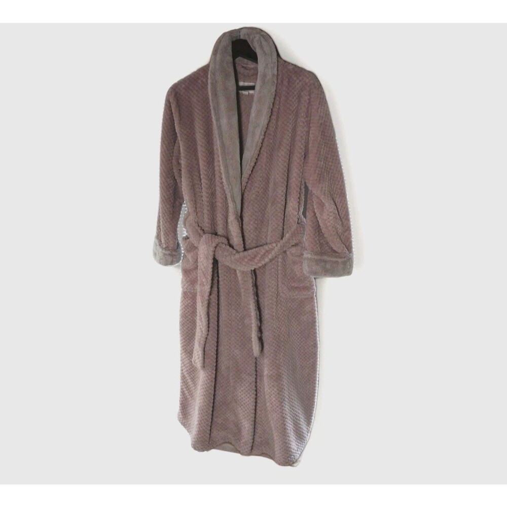 Carole Hochman Plush Robe Womens Size Medium Dusky Rose Soft Pink Comfy Mom
